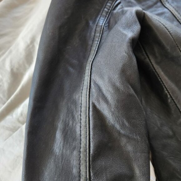 Allsaints Cargo Leather Jacket size 0 - Picture 11 of 11